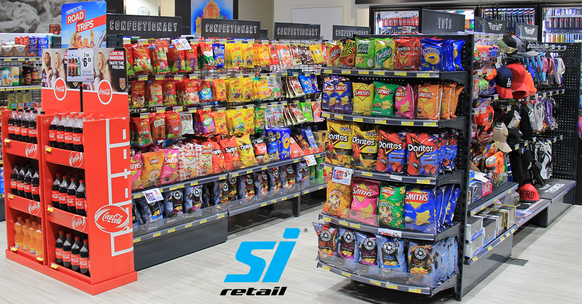 Gondola Curved End Cap Shelves